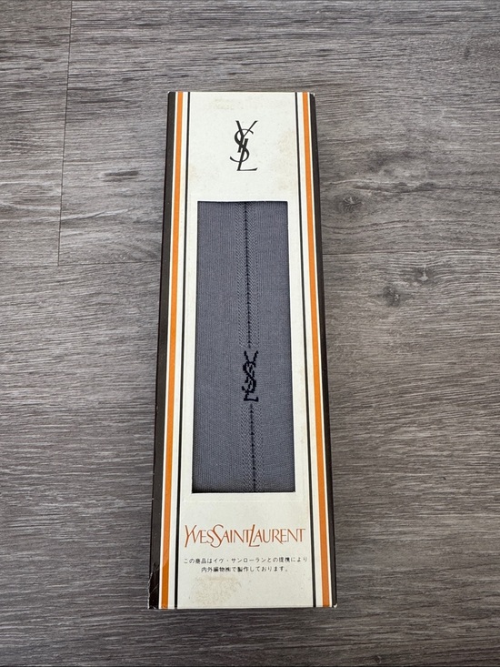 Yves Saint Laurent Other - Vintage Yves Saint Laurent Gray 100% Cotton Men’s Sock in Original Sealed Box